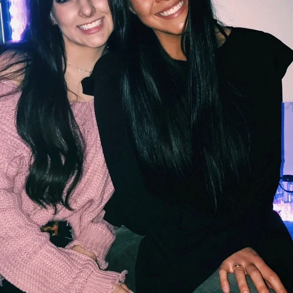 ASOS black ruffle top with flare sleeve - Picture 2 of 2